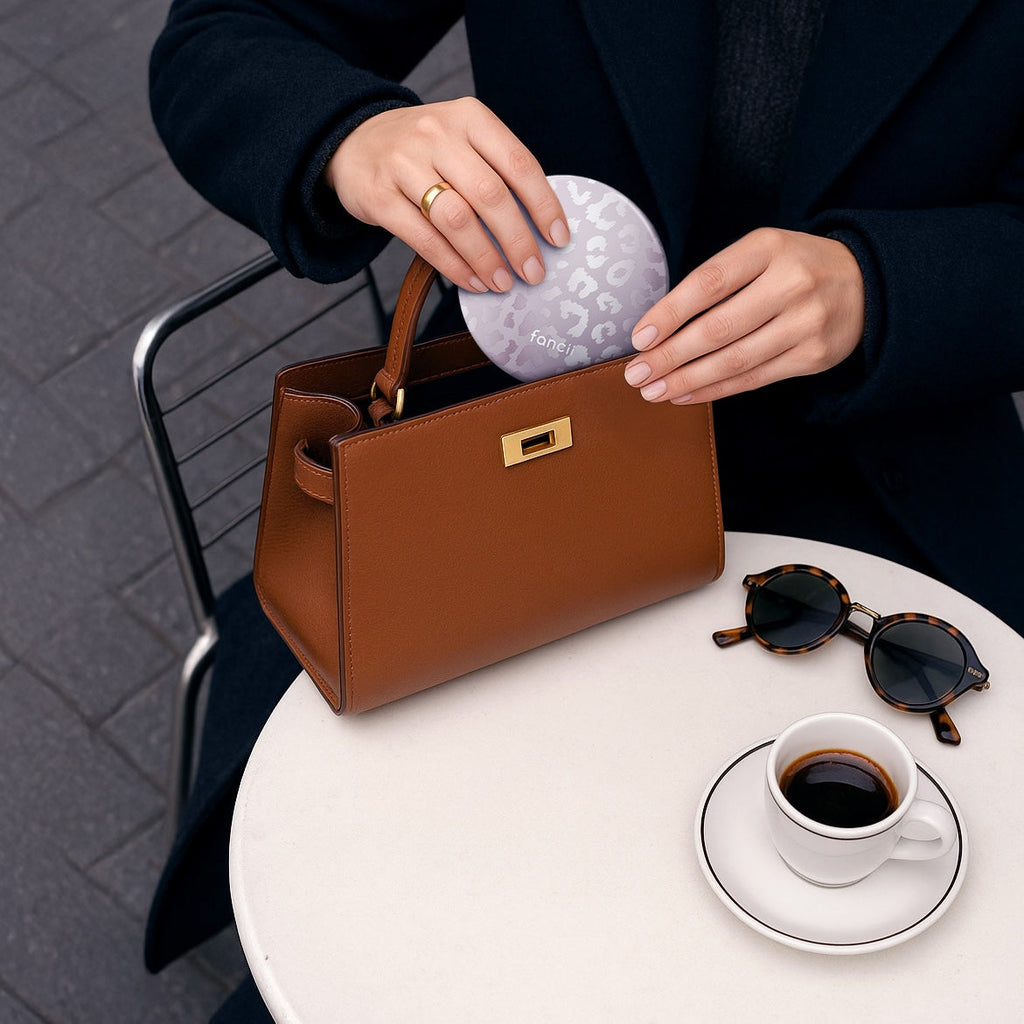 Mini Taylor LED Compact Mirror | Cosmic Leopard